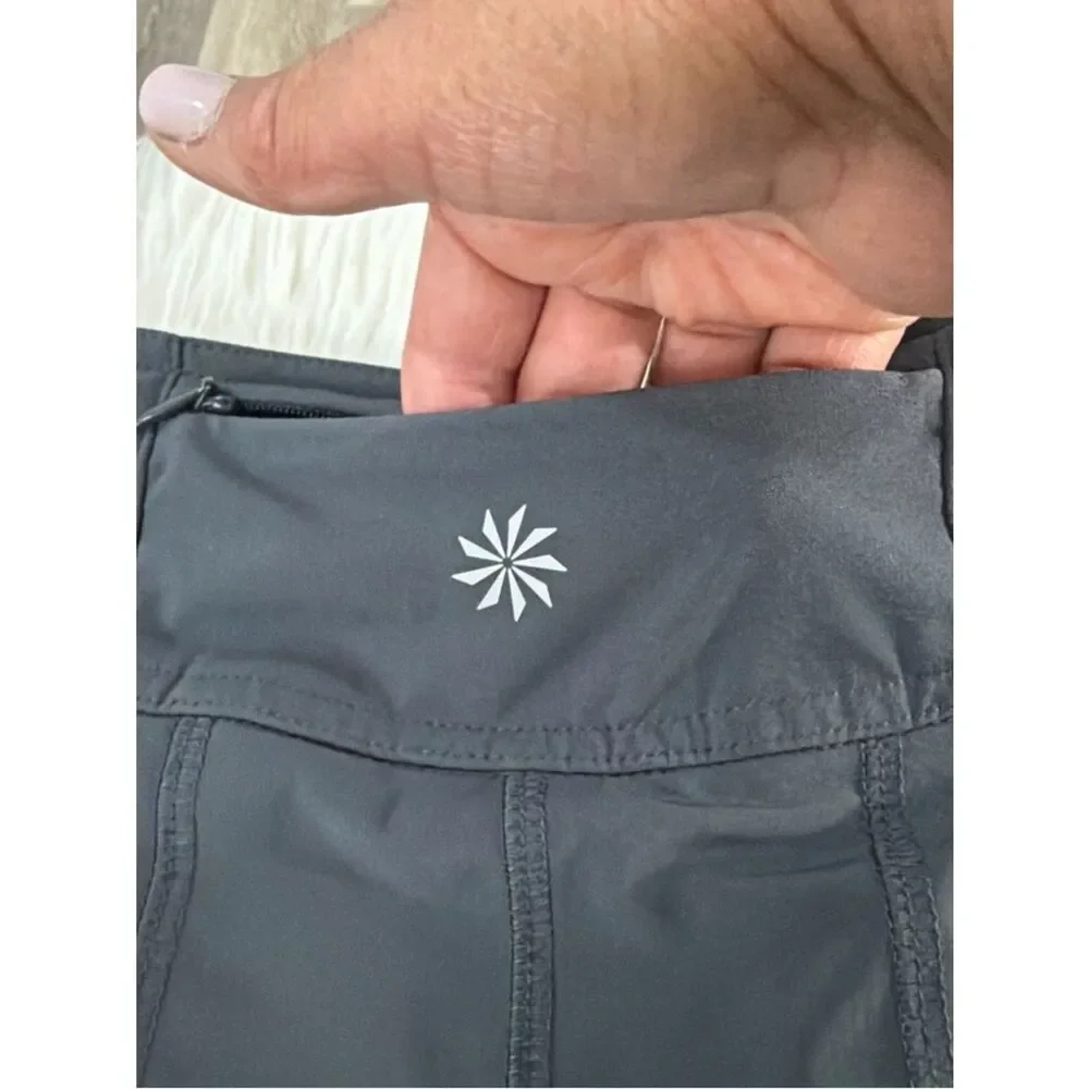 Athleta Dark Gray Athletic Tennis Mini Skirt Size 6 - Picture 4 of 9
